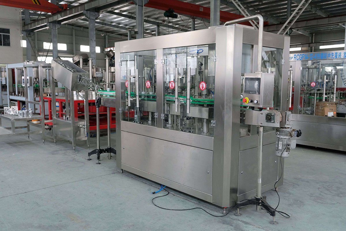 1000-2000CPH Machine de remplissage de canettes en aluminium pour boissons gazeuses à chaud